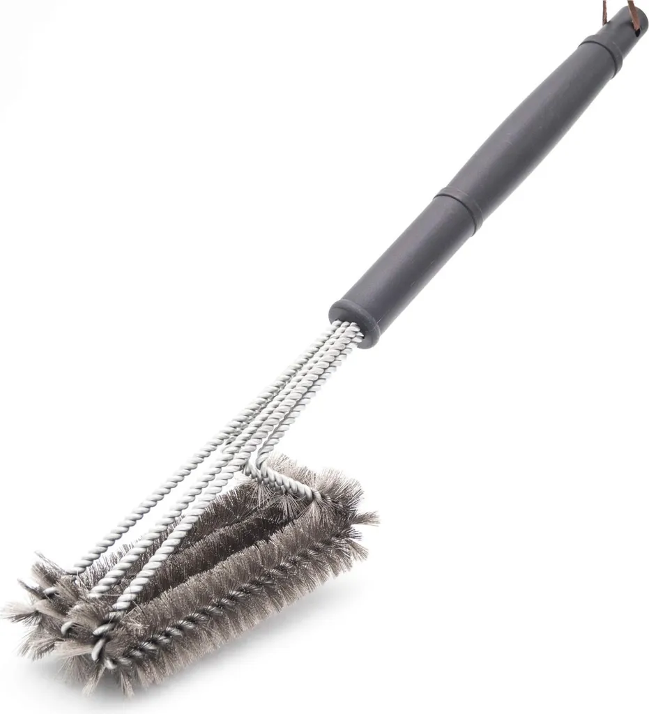 Brosse à barbecue 44 cm triple tête 16x9 cm pour un nettoyage efficace