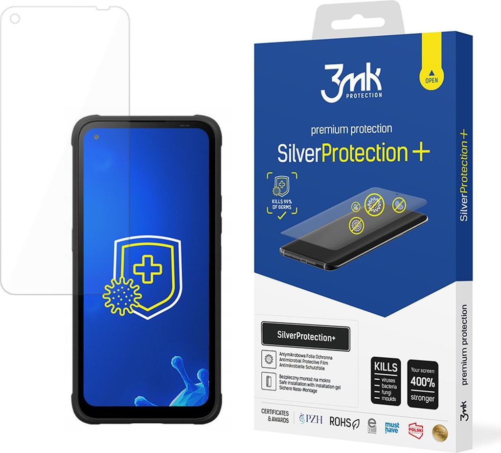 3mk Display Antimikrobielle Schutzfolie SilverProtection+ für myPhone Hammer Blade V 5G 0,21mm Self-Heal