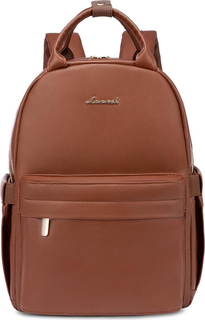 Kleiner Leder Rucksack Damen Klein Cityrucksack Handtasche 2 in 1 Wasserdicht Tagesrucksack Mini Backpack Women Elegant Casual Daypack für Reise