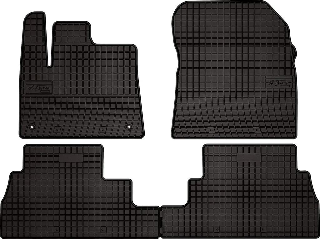 Tappeti in Gomma Citroen Berlingo 2018+ | 4 Pezzi | Su Misura Neri