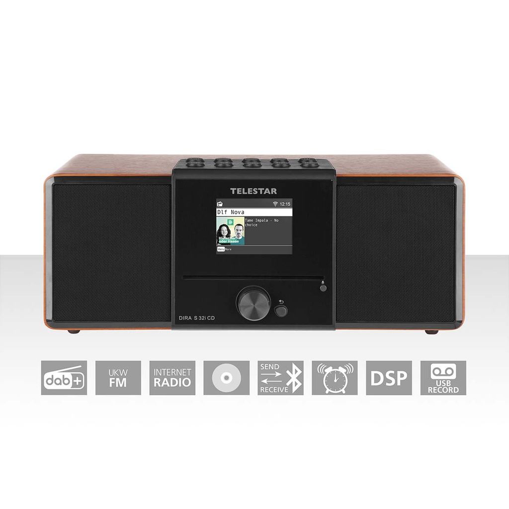 Telestar DIRA S 32i Tragbar Analog & Digital Walnuss Obrázok produktu 