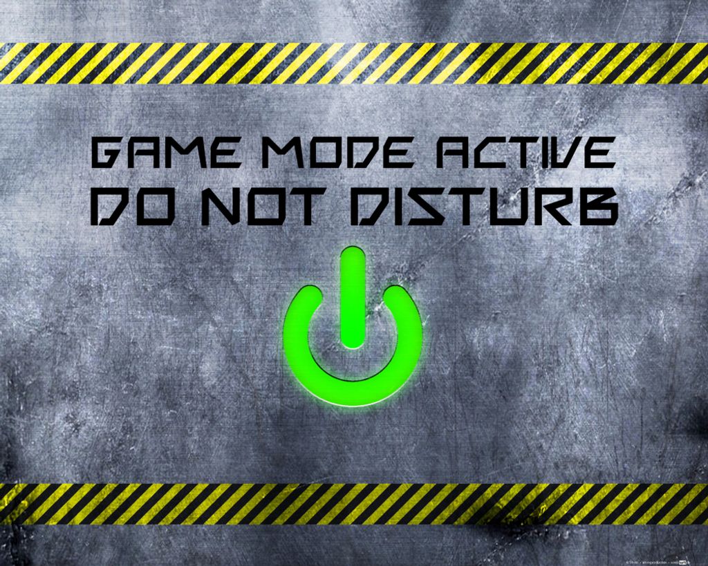 Gaming Kunstdruck Bild - Game Mode Active, Do Not Disturb (40 x 50 cm)