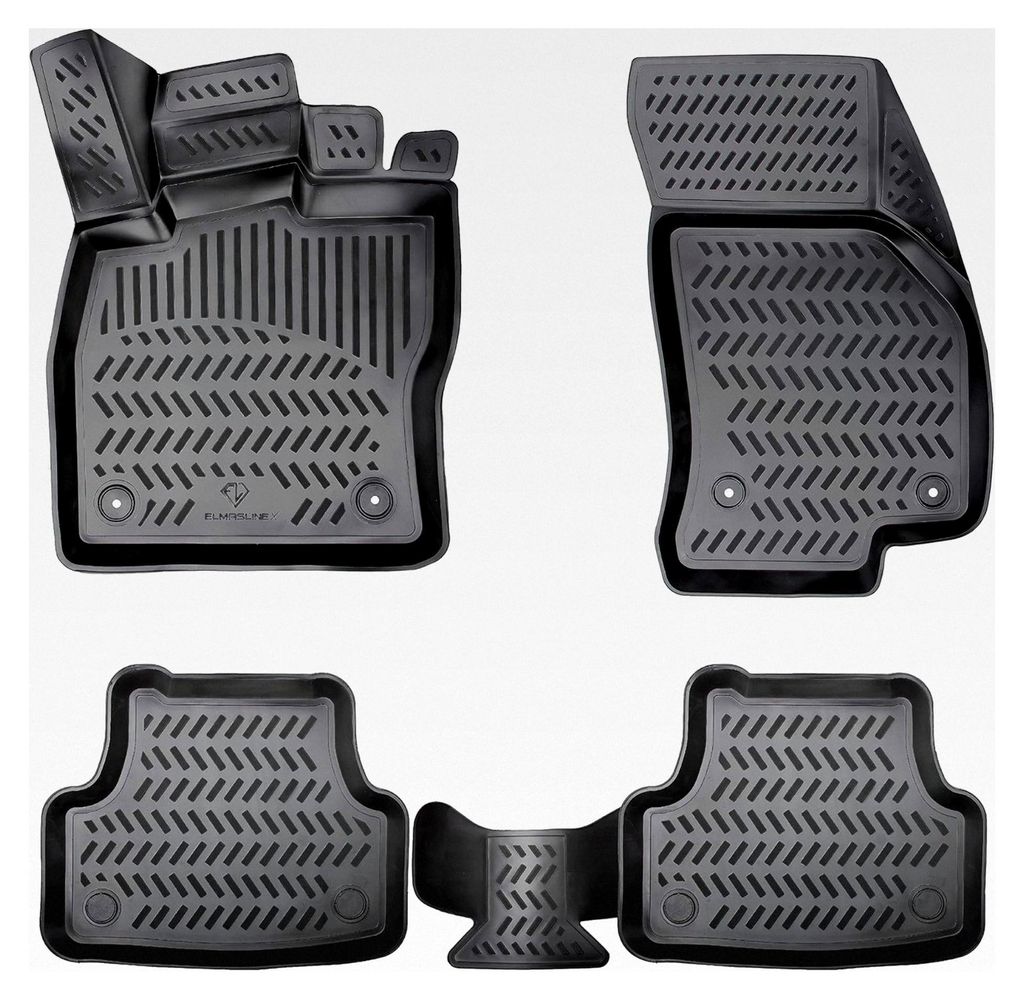 3D Gummimatten Set für Ford B-MAX 2012-2017 | Hoher Rand