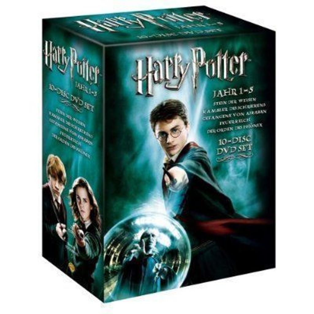 5 DVD Box - Harry Potter 1-5 - Alle 5 Kinofilme Produktbild 