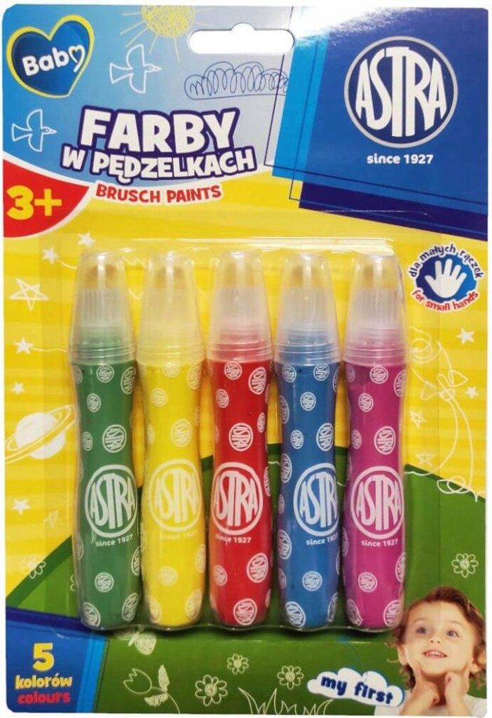 ASTRA Farben in Pinseln 5 Stü ck