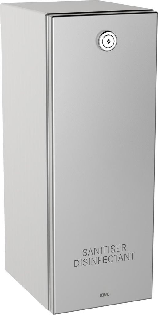 KWC AR Desinfektionsmittelspender, RODAN, Edelstahl, Aufputz, 116x320x142 mm