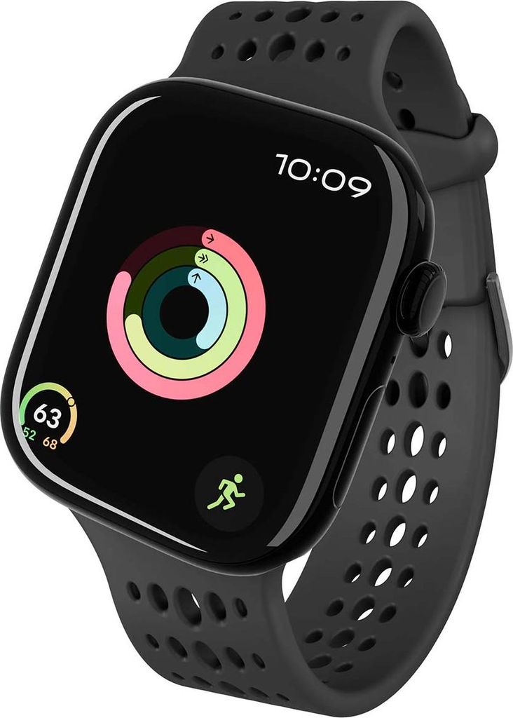 Decoded Silicone Ares O Band - silikonowy pasek do Apple Watch 40/42 mm (black)