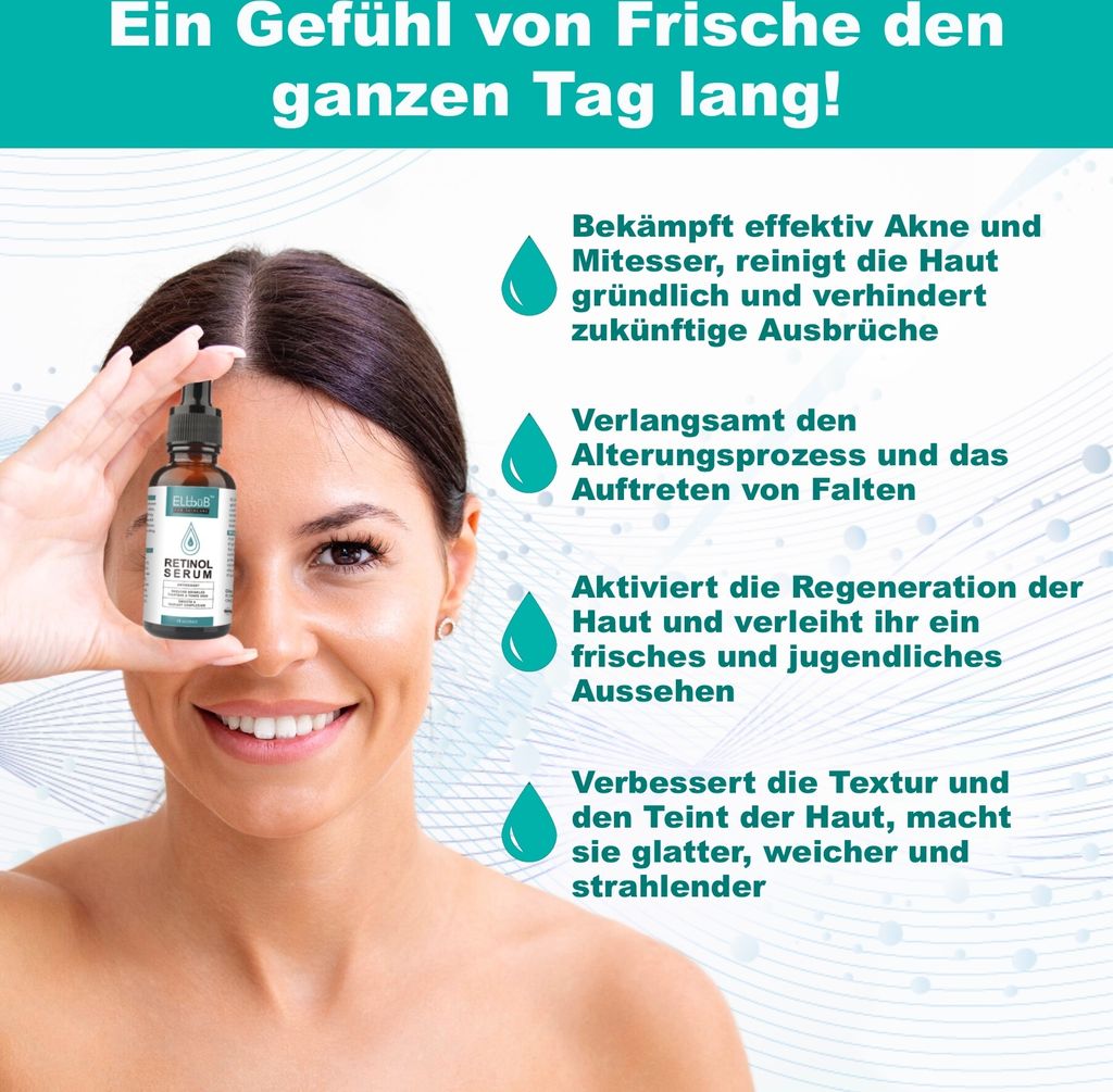 Mioxbel Retinol Serum 4% Verkapselt – Anti-Aging Für Straffe Haut, Gegen Falten & Flecken
