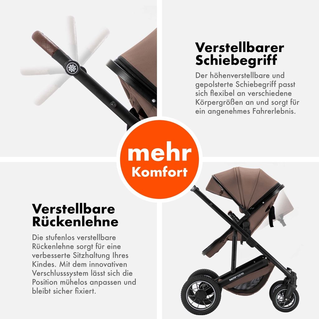 Daliya® FLEXI-PRO 2in1 Kombikinderwagen & Buggy – Produktbild 8
