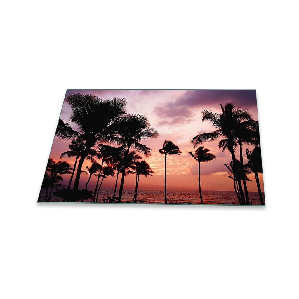 Herdabdeckplatte Glaskeramik 1 Teilig 80x52 Natur Schwarz Abdeckung Glas Spritzschutz