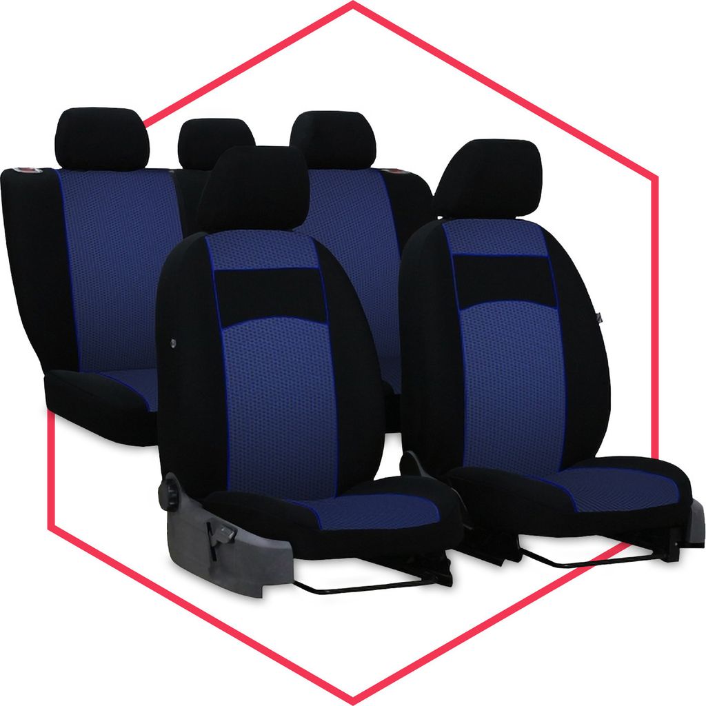 Sitzbezüge Auto Universal Schonbezug Autositzbezüge für Citroen Nemo Set Blau