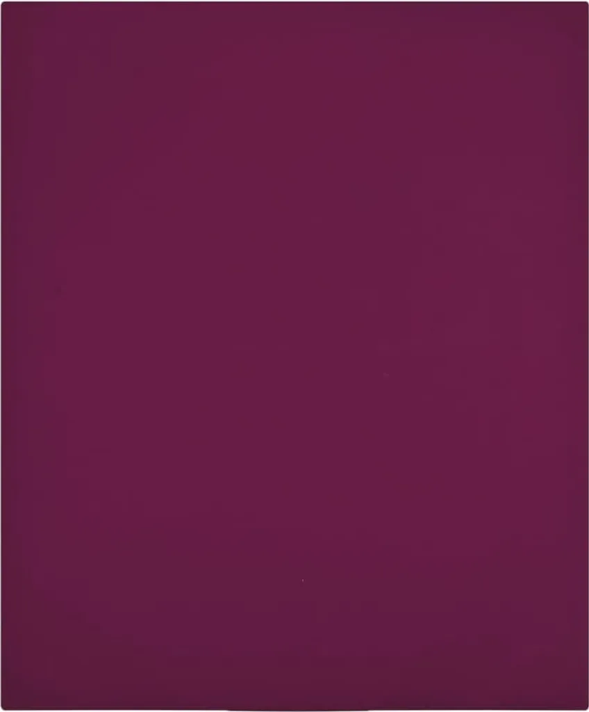 Lenzuola No Stiro 140x200 cm Jersey di Cotone Bordeaux - 2 Pezzi