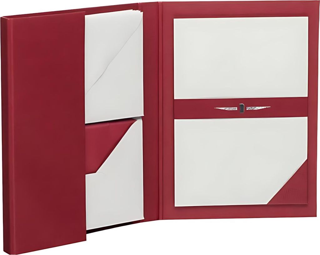 RÖSSLER Briefpapiermappe Paper Royal gefüllt eisgrau DIN A5