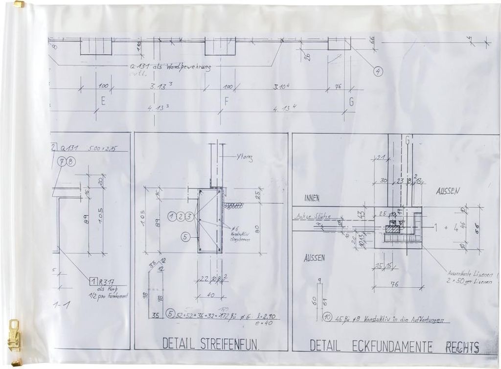 HELE Planschutztaschen 900x1250 mm 5er-Packung (DIN A0) 5er Pack