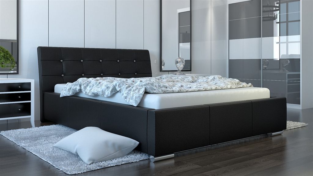 Polsterbett Bett Doppelbett PINO Deluxe XS 140x200cm inkl.Lattenrost