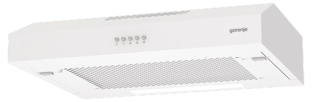 Gorenje WHU629EW/S Kaminhaube, 200 m³/h, Abluft/Umluft, E, Produktbild 