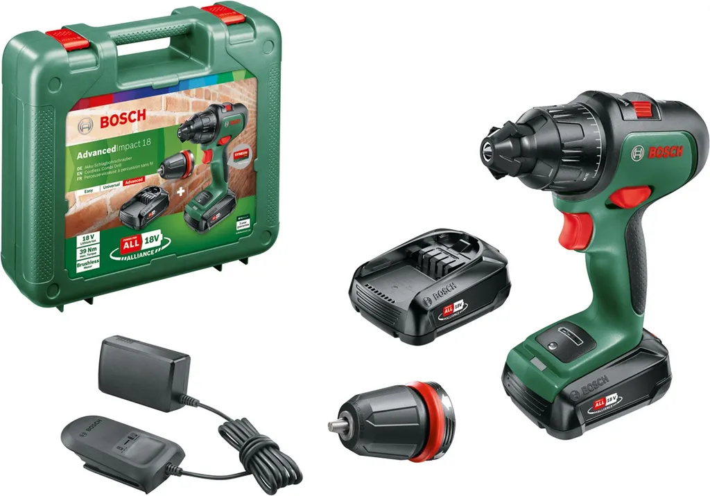 Perceuse à percussion Bosch AdvancedImpact 18 avec alliance POWER FOR ALL