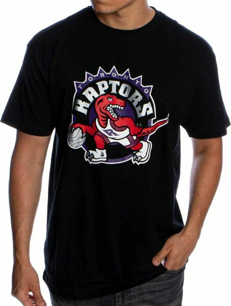 Herren Kurzarm-T-Shirt Mitchell & Ness Toronto Raptors Schwarz - S
