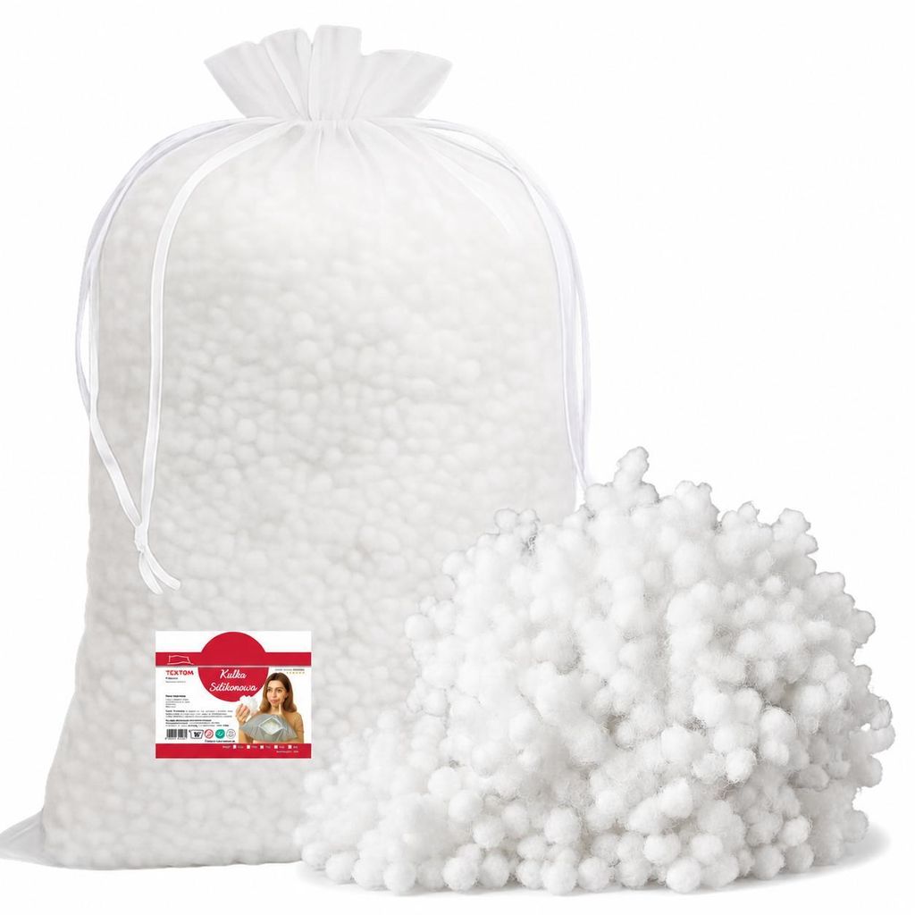 Textom Silikon Füllwatte 1 kg Füllung für Kissen Produktbild 