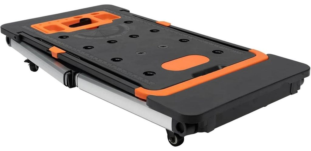 7-in-1 Multifunktionaler Arbeitstisch - Klappbare Werkbank - Höhenverstellbare Arbeitsplattform 46–55 mm - Transportwagen - Tragkraft 250 kg