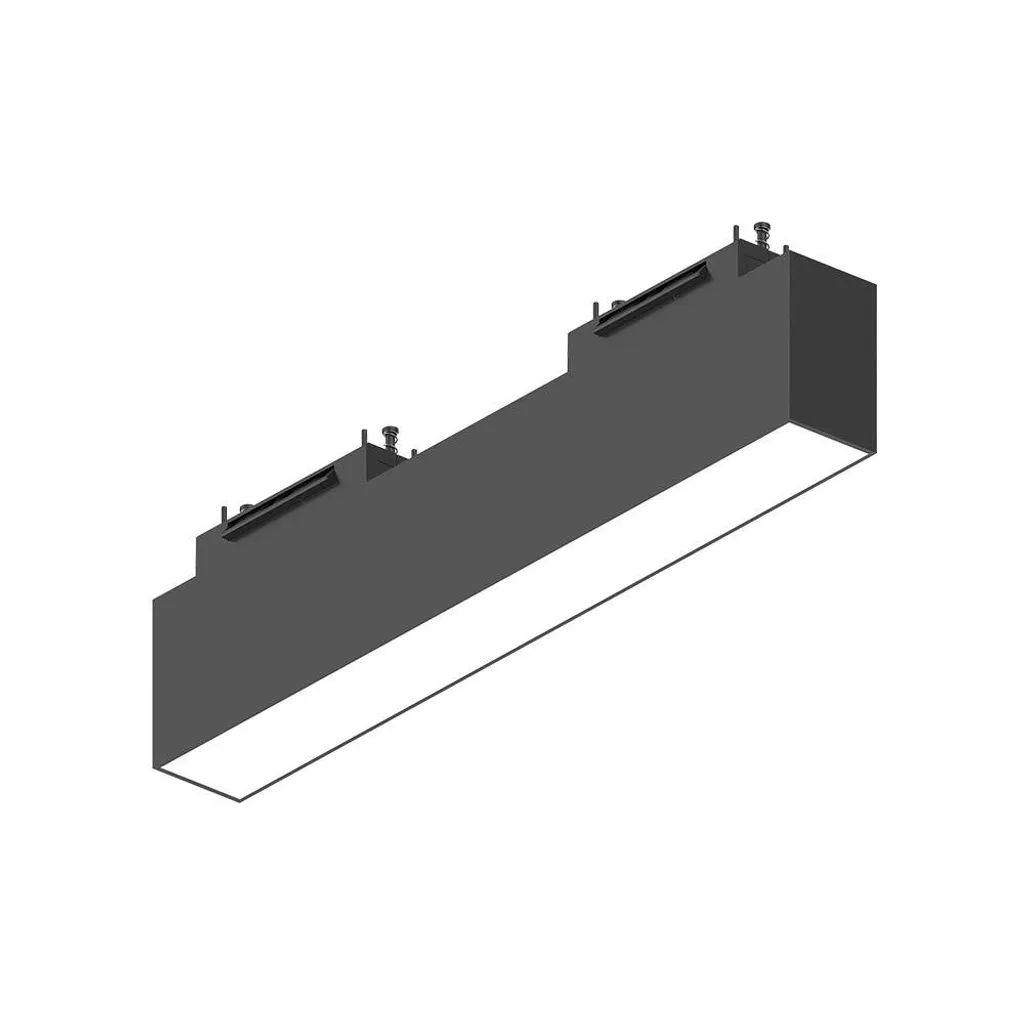 Système linéaire LED Arca Wide 30cm 3000K noir pour éclairage intérieur