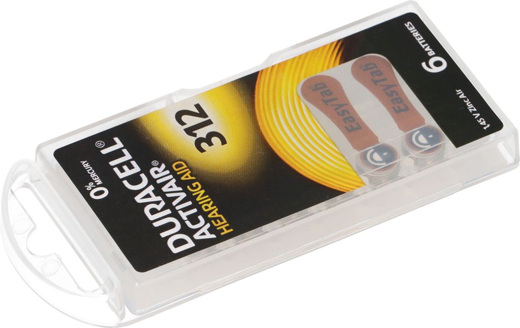 60x Duracell Hörgerätebatterie DA312 Zn 1,4V Hearing Aid Produktbild 8
