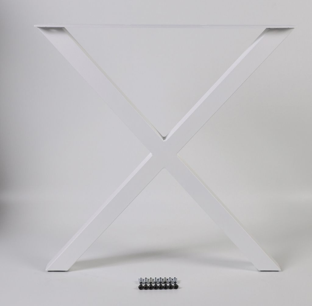 Dieda Tischbein X-Form weiß Maße (L x B x H): 71,0 x 70,0 x Produktbild 