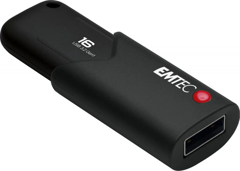 Clé USB 16 Go ultra rapide USB 3.2 Emtec B120 avec système Click Secure