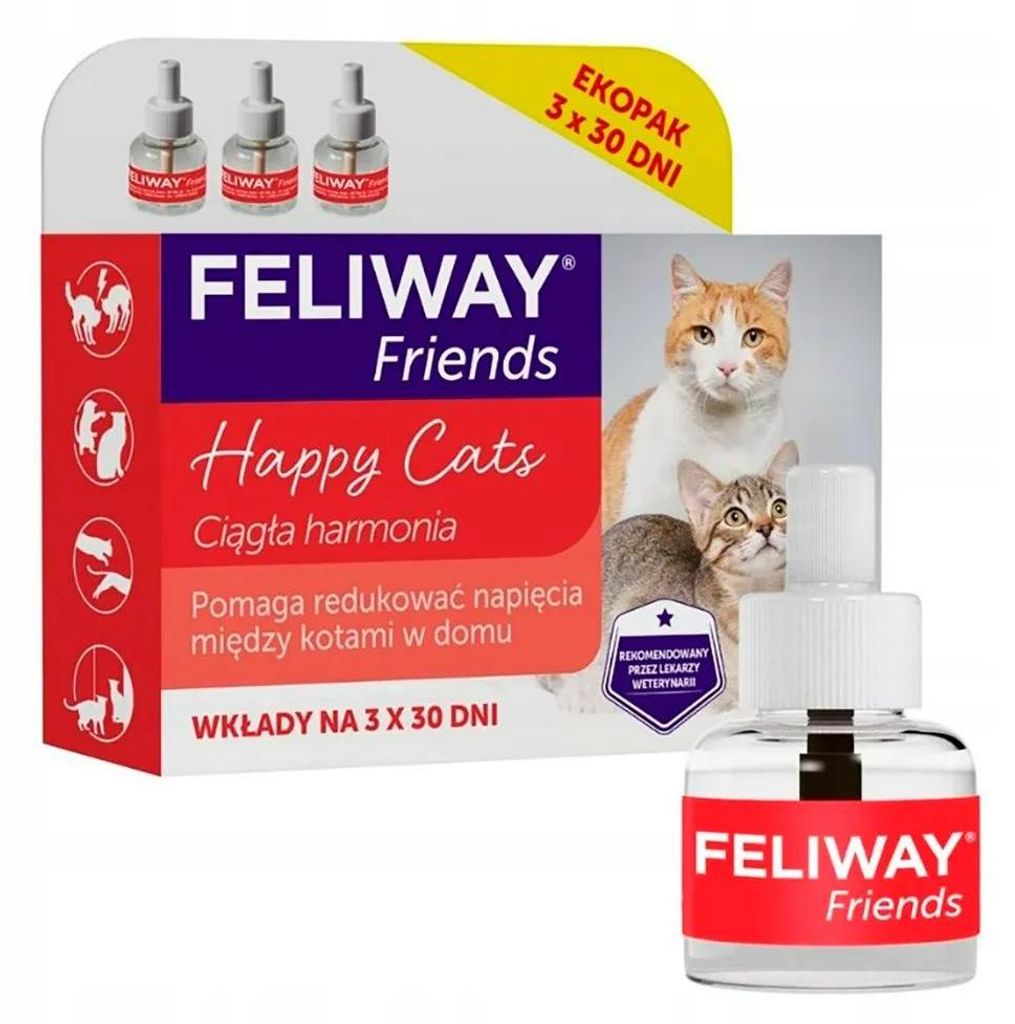 CEVA Feliway Friends - nachfüllflakon - 3x48ml