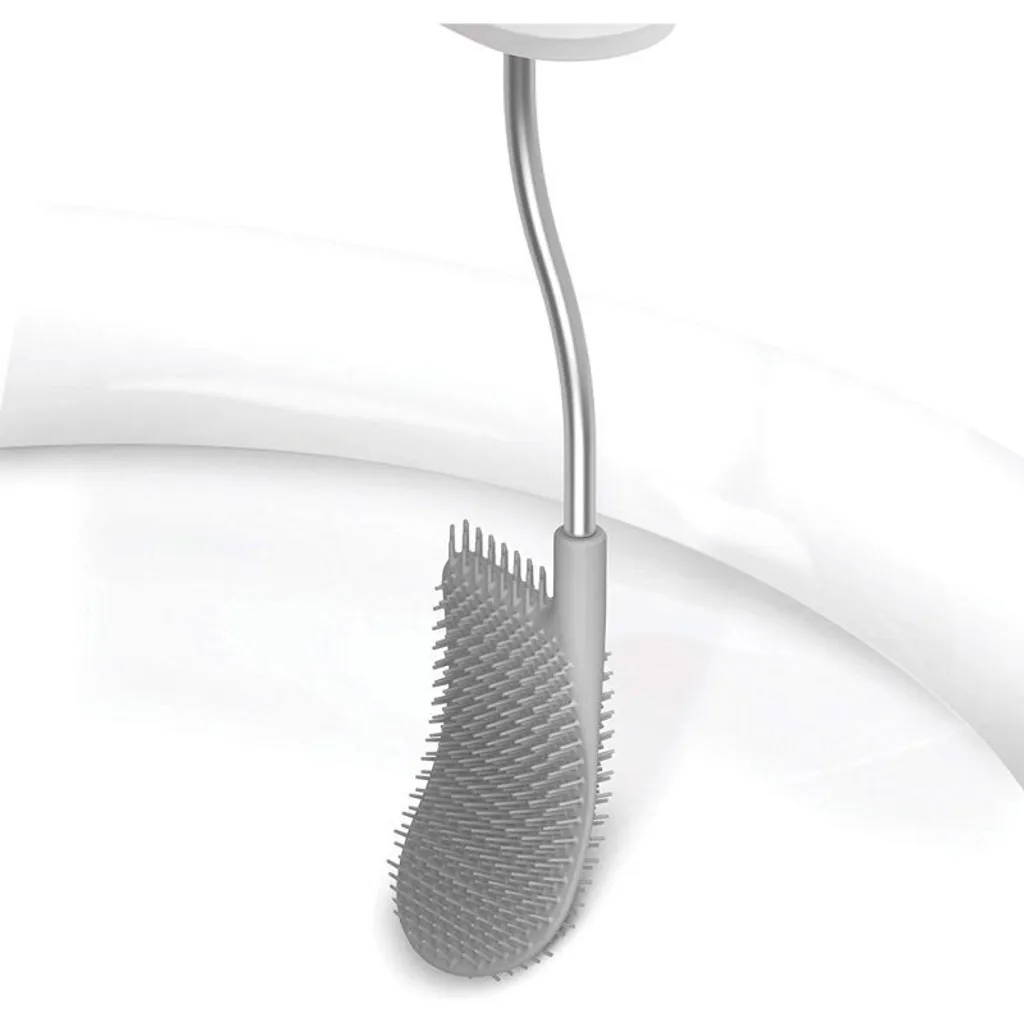 Joseph Joseph Flex Brosse WC avec Support en Acier Inoxydable Argenté - 28