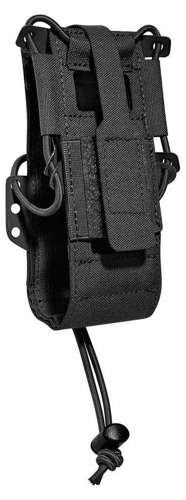 TT Digi Radio Pouch L Funkgerätetasche Schwarz, M.O.L.L.E., Displayschutz, abklappbar, für SEPURA STP 9000, 15x5,5x2cm
