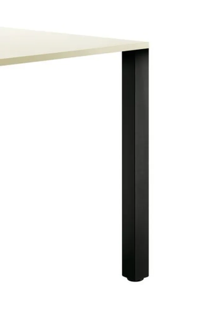 Pied Support Quadra Noir Mat Perlé H 705 mm en Acier Renforcé