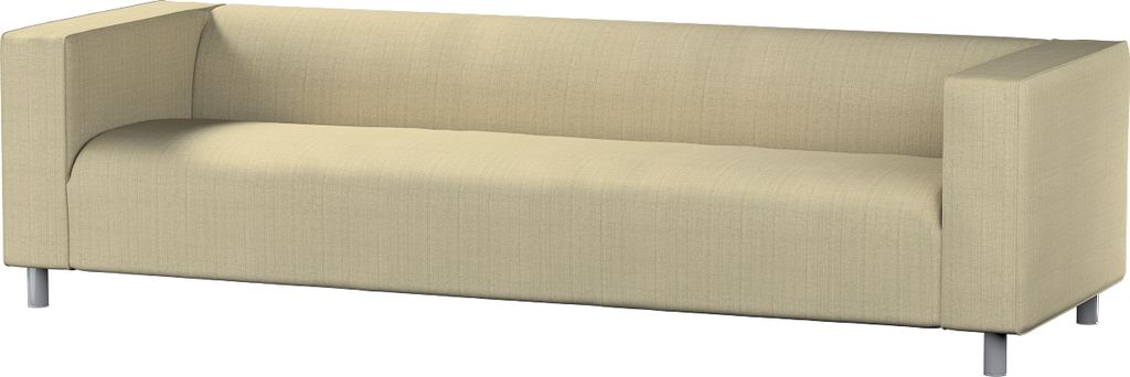 Dekoria Bezug für Klippan 4-Sitzer Sofa, beige-creme, Bezug für Klippan 4-Sitzer