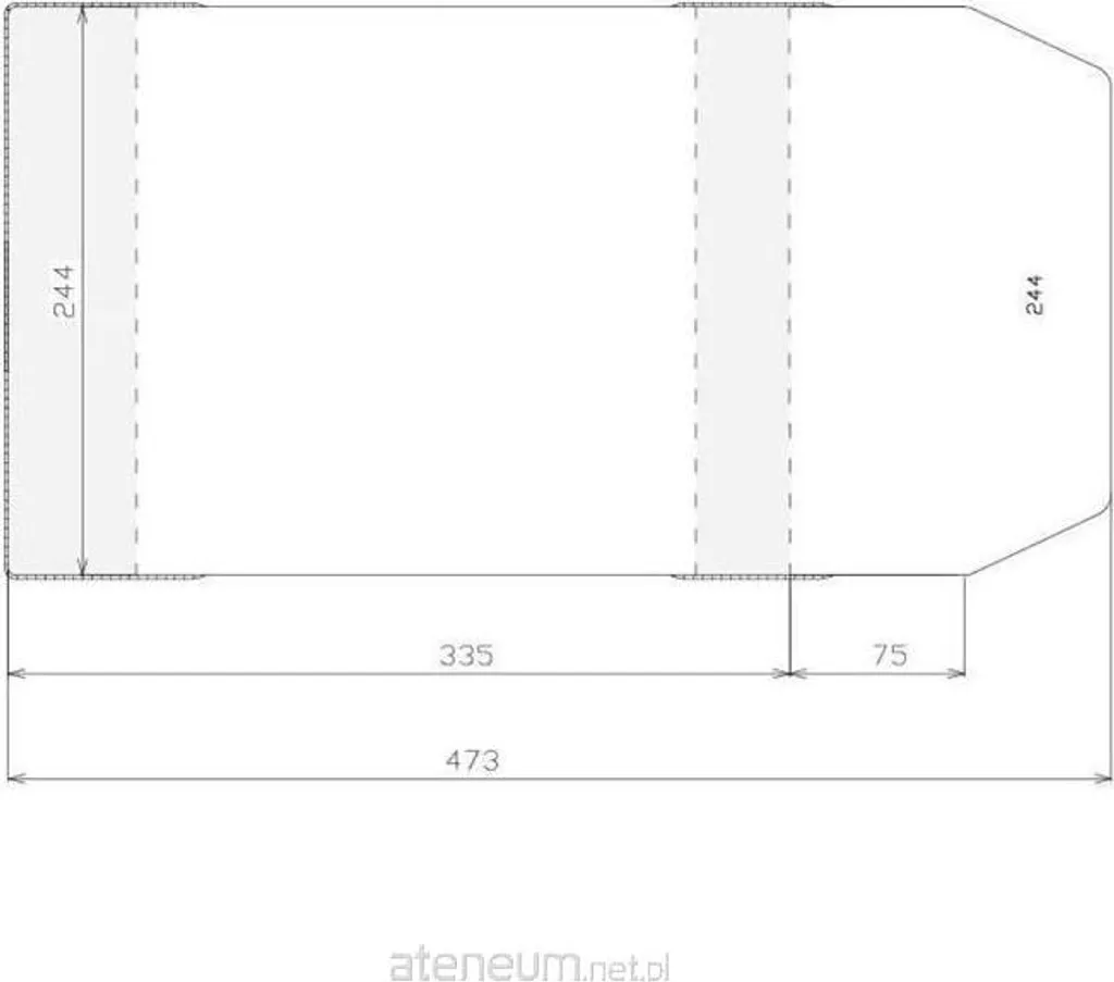 Protection de bacs 244x410mm avec ce couvercle ajustable - 50 unités