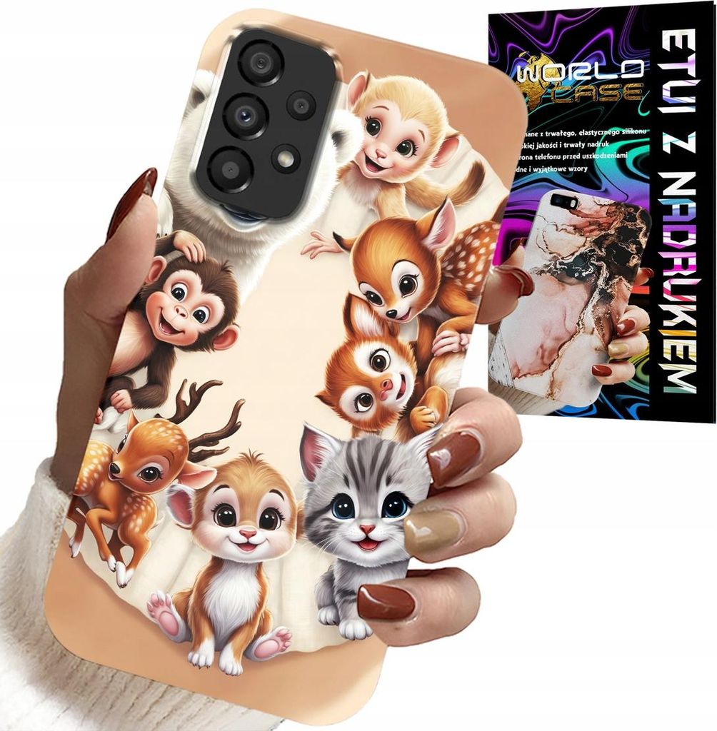 Gehäuse Für Samsung Galaxy A33 5G - Kinderrücken Im Wald Tiere Fall