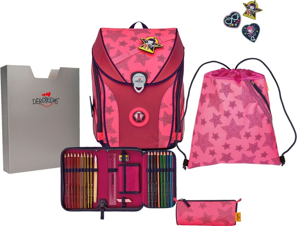 DerDieDas ErgoFlex MAX Superflash Neon Schulranzenset Produktbild 