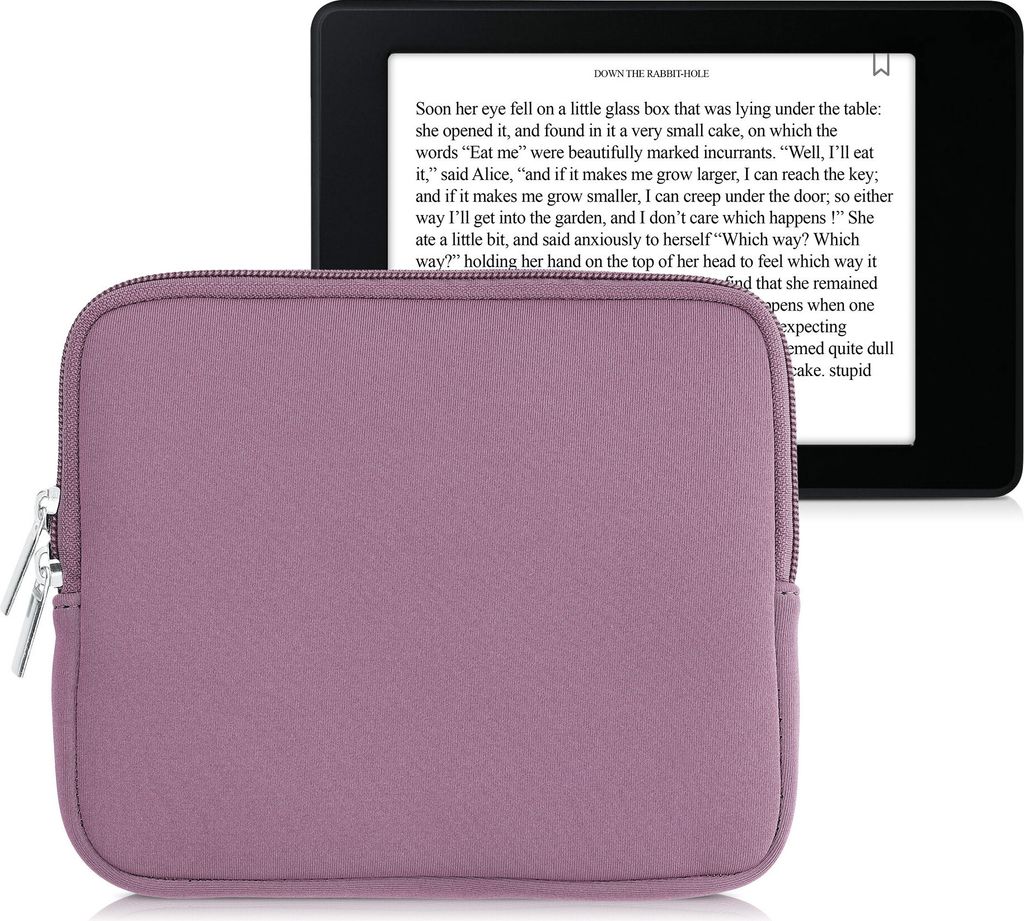 kwmobile Schutztasche für eReader - Neopren Tasche Hülle Cover Case Schutzhülle Lavendel - 17,5 x 14,7 x 1 cm Innenmaße