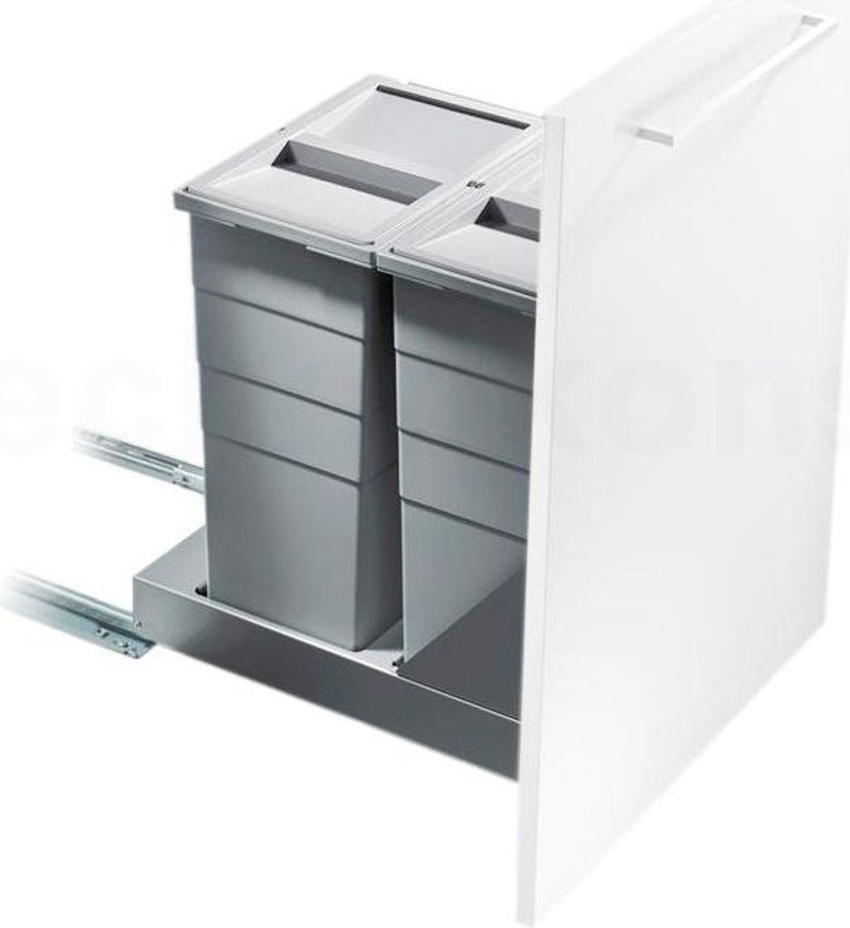 Hailo Abfallsammler 3616401 TB Slide Bottom-Mount 2x 29 Liter