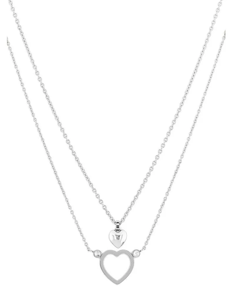 Ensemble collier et boucles d'oreilles cœurs pour cadeau romantique