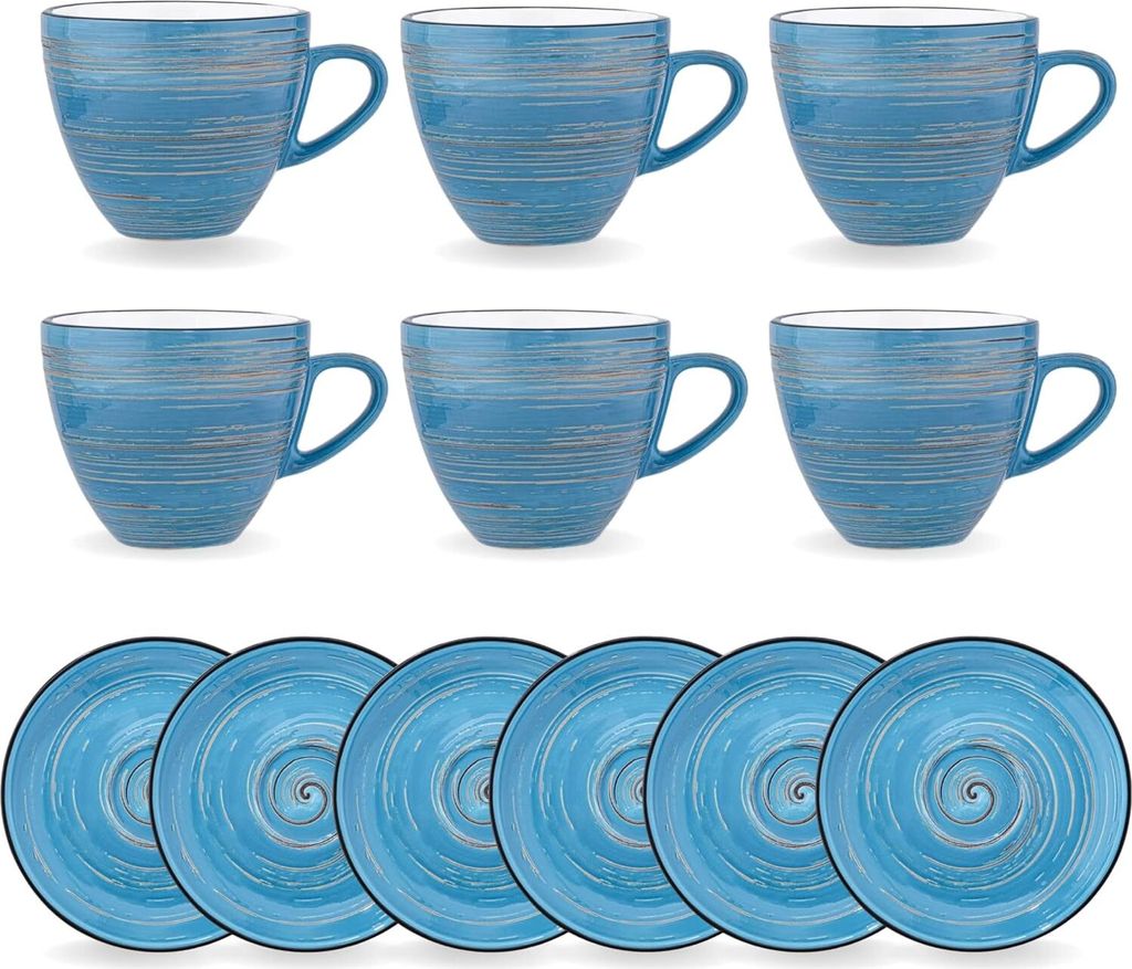 Set di 6 tazze da espresso Wilmax da 75 ml con piattino, Immagine del prodotto 