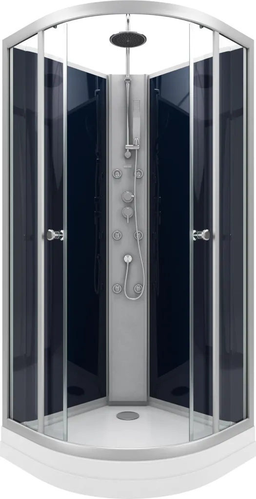 Cabine douche angle 85x85 NIGHTY - Douche gain de place salle de bain
