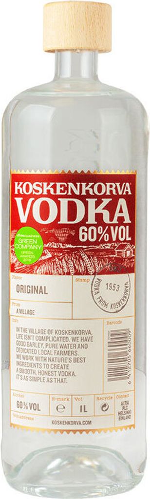 Koskenkorva Vodka 60% Vol. 1,0L Produktbild 