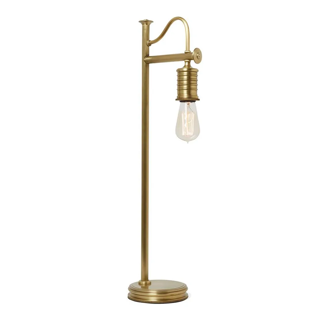 Lampe de bureau rétro Elstead Douille E27 60W en laiton vieilli de luxe