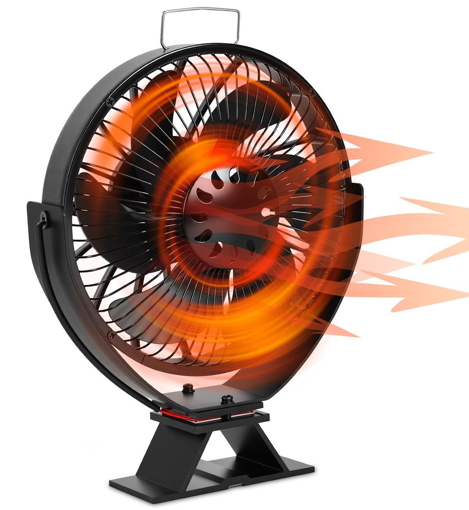Peviasot Kaminventilator 6 Flügel, Kaminofen Ventilator Produktbild 