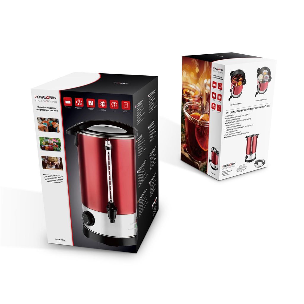 Kalorik TKG GW 910 IN Heißgetränkeautomat inkl. Einkocheinsatz 6,8 Liter 950 W
