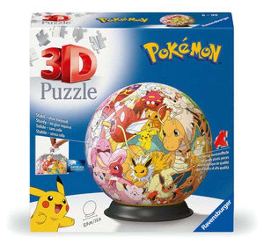 Puzzle-Ball Pokémon Kanto Region Ravensburger 11595 Produktbild 
