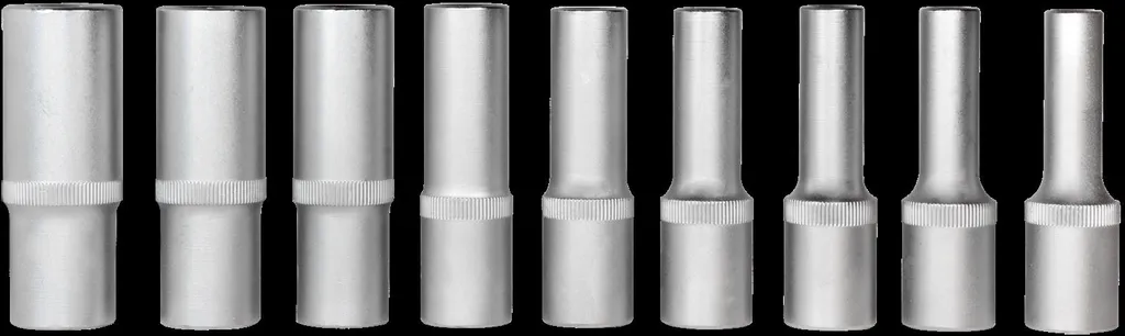 SW-Stahl 05680L Jeu de douilles profil E 1/2 pouce longs sur rail