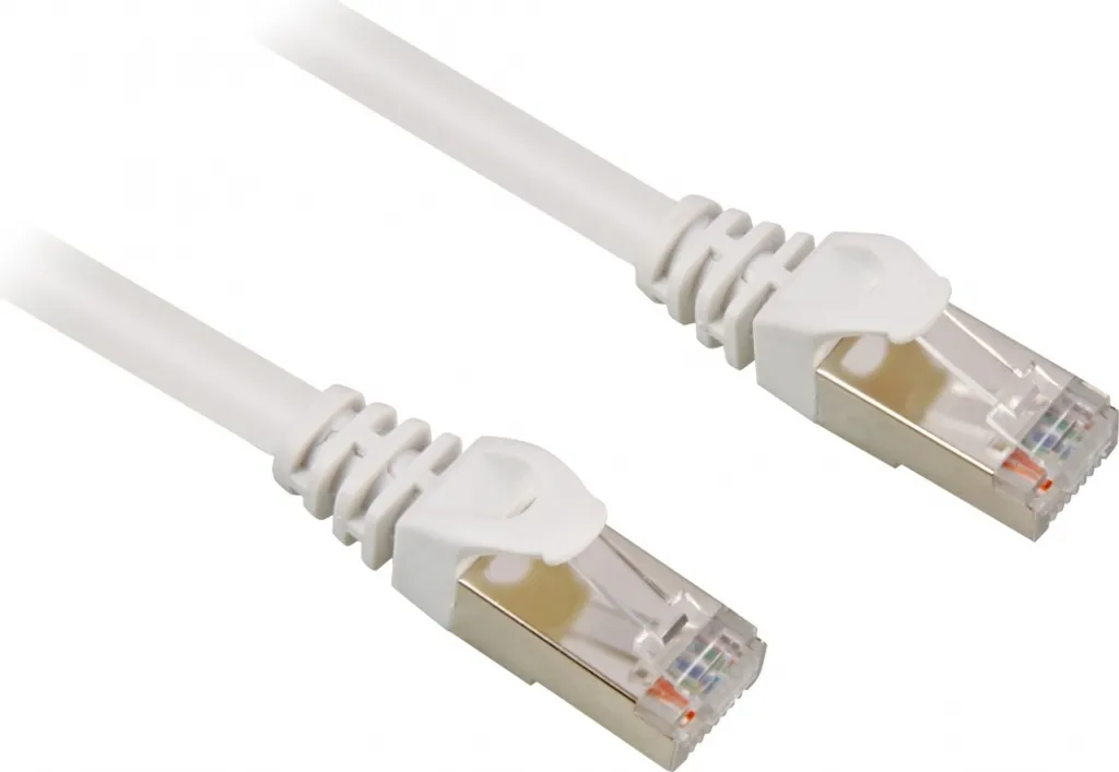 Sharkoon Patchkabel RJ45 Cat.6 SFTP 15m Bianco | Cavo Rete Gigabit