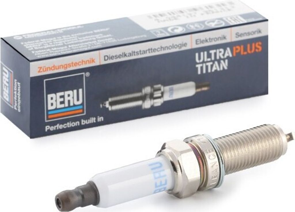 BorgWarner (BERU) Zündkerze ULTRA TITAN Platin passend für MERCEDES-BENZ C-Klasse Limousine (W204) UPT15P