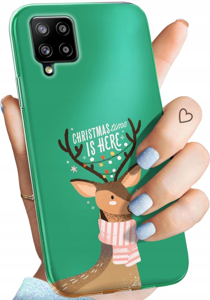 Bunt Hülle für SAMSUNG GALAXY A42 5G Schutzhülle Handyhülle Handy TPU Silikon Case Slim Cover Case Weihnachten Rudolf